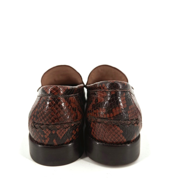 Cole Haan Womens Lana Lux Tassel Leather Loafers Size 7B Brown Snake Print - Picture 6 of 8